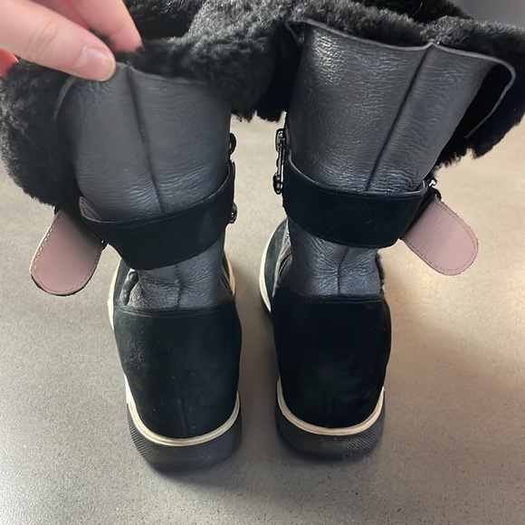 Marc Cain wedges sherpa suede buckle ankle boots - Picture 7 of 12